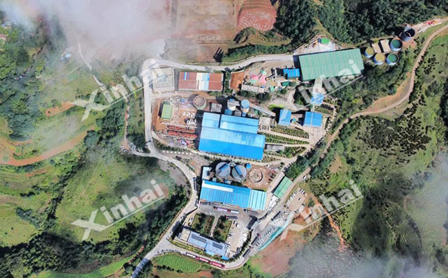 银铅锌金多金属矿项目航拍图 银铅锌金多金属矿项目航拍图